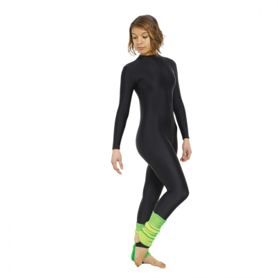tapper & pointers turtleneck long sleeve catsuit with stirrup
