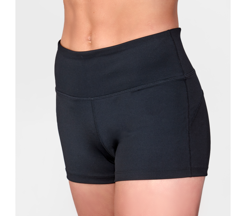 silky  high waisted dance shorts