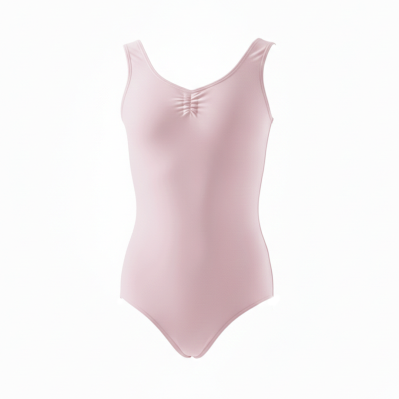 Silky Dance Ruched Front Leotard