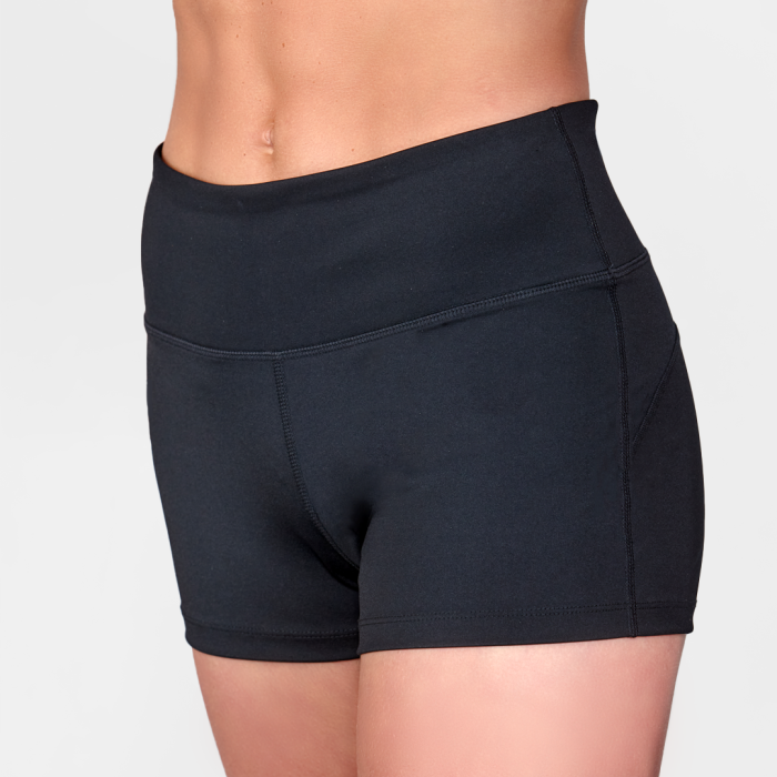 silky  high waisted dance shorts