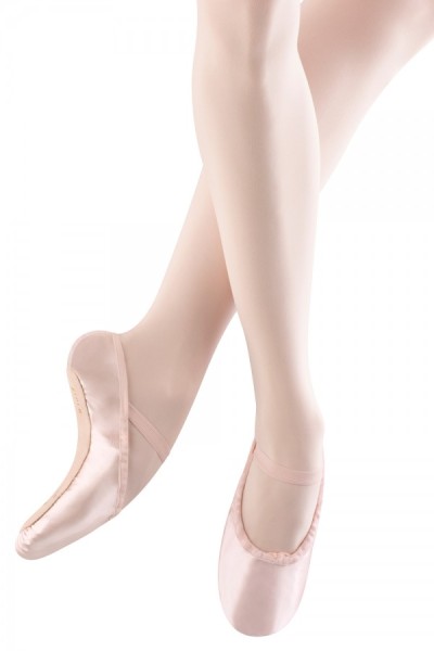 bloch girls satin ballet shoe